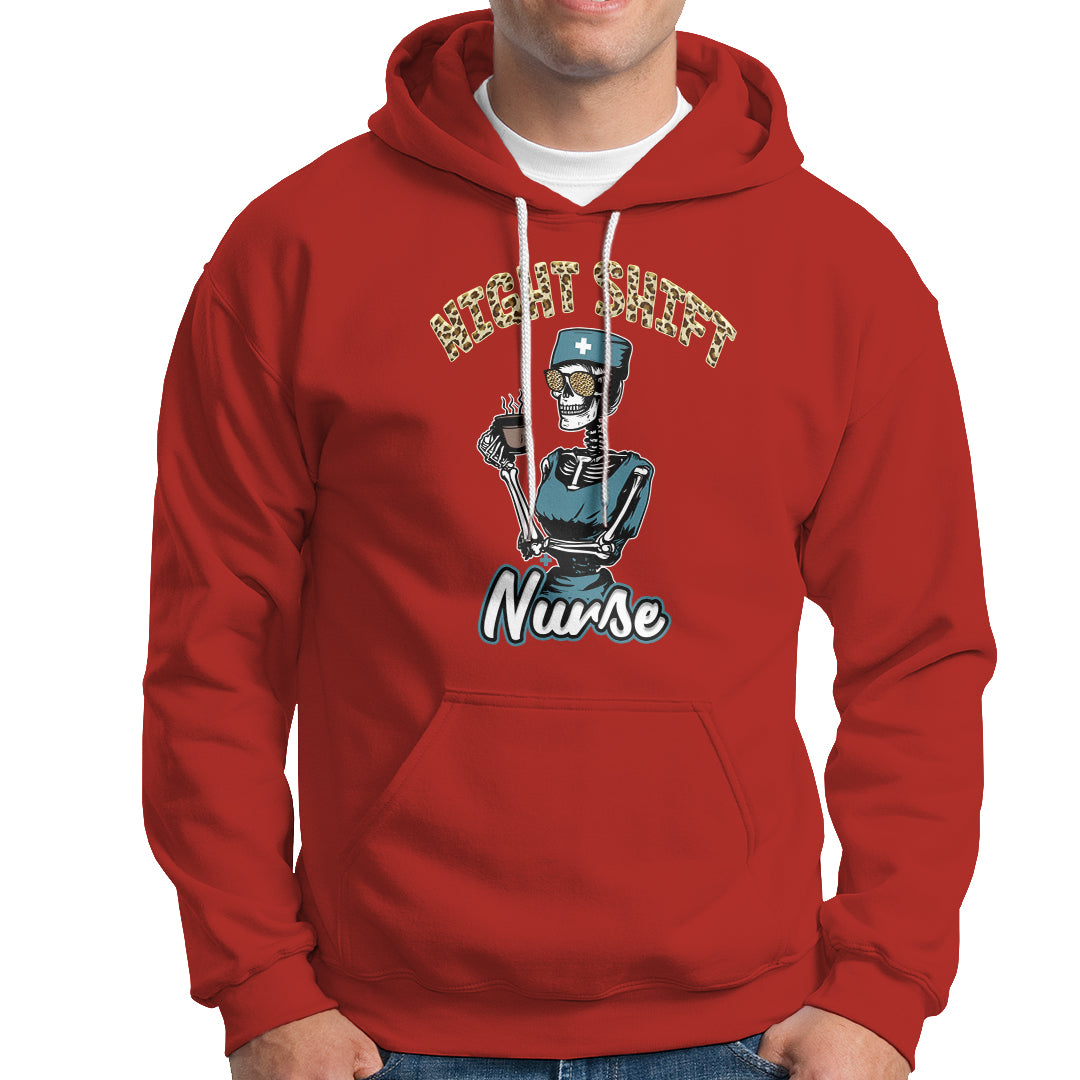 Funny Nurse Hoodie Funny Night Shift Nurse Skeleton Nurse Halloween RN Nurses Pride, Scrub Life, Nurse Life Pride, Nurse Appreciation Gift for Nurse Week - Wonder Print Shop