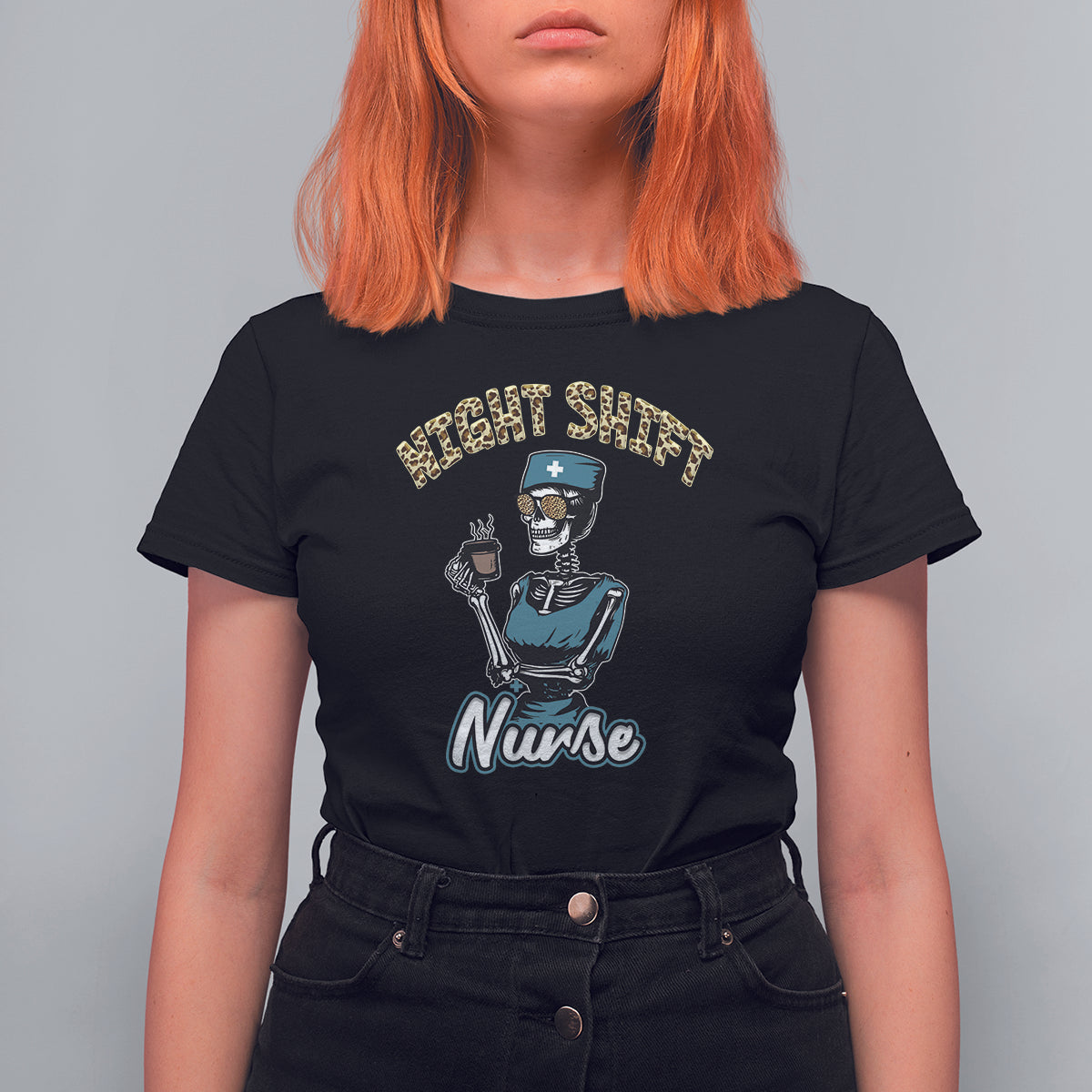 Funny Nurse T Shirt For Women Funny Night Shift Nurse Skeleton Nurse Halloween RN Nurses Pride, Scrub Life, Nurse Life Pride, Nurse Appreciation Gift for Nurse Week - Wonder Print Shop