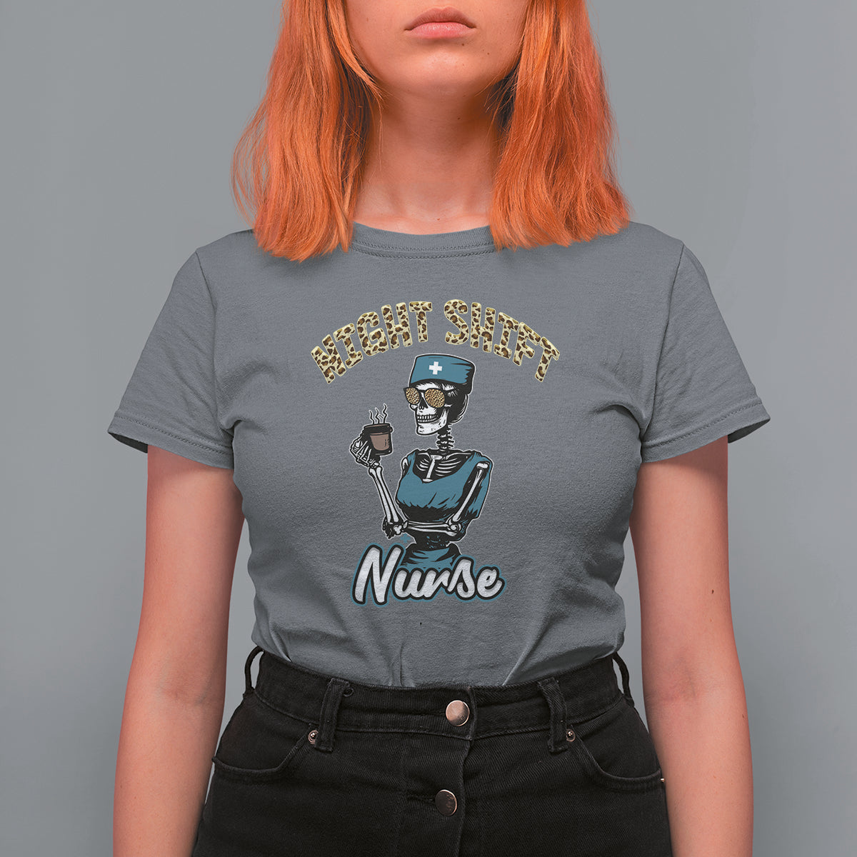 Funny Nurse T Shirt For Women Funny Night Shift Nurse Skeleton Nurse Halloween RN Nurses Pride, Scrub Life, Nurse Life Pride, Nurse Appreciation Gift for Nurse Week - Wonder Print Shop