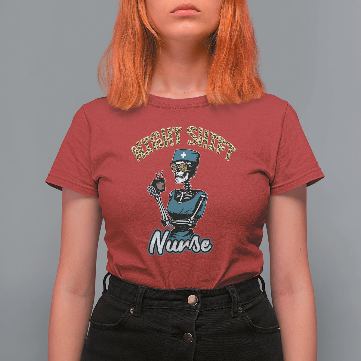 Funny Nurse T Shirt For Women Funny Night Shift Nurse Skeleton Nurse Halloween RN Nurses Pride, Scrub Life, Nurse Life Pride, Nurse Appreciation Gift for Nurse Week - Wonder Print Shop