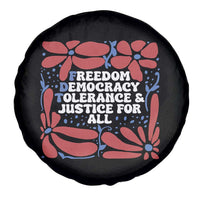 Subtle FDT Spare Tire Cover Freedom Democracy Tolerence and Justice For All