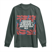 Subtle FDT Long Sleeve Shirt Freedom Democracy Tolerence and Justice For All