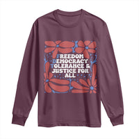 Subtle FDT Long Sleeve Shirt Freedom Democracy Tolerence and Justice For All