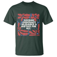 Subtle FDT T Shirt Freedom Democracy Tolerence and Justice For All