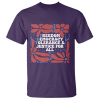 Subtle FDT T Shirt Freedom Democracy Tolerence and Justice For All