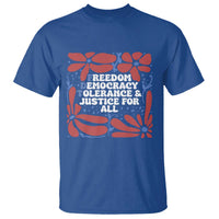 Subtle FDT T Shirt Freedom Democracy Tolerence and Justice For All