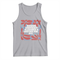 Subtle FDT Tank Top Freedom Democracy Tolerence and Justice For All