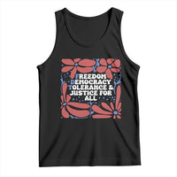 Subtle FDT Tank Top Freedom Democracy Tolerence and Justice For All