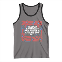 Subtle FDT Tank Top Freedom Democracy Tolerence and Justice For All