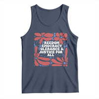 Subtle FDT Tank Top Freedom Democracy Tolerence and Justice For All