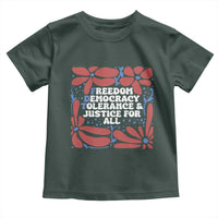 Subtle FDT Toddler T Shirt Freedom Democracy Tolerence and Justice For All