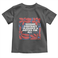 Subtle FDT Toddler T Shirt Freedom Democracy Tolerence and Justice For All