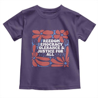 Subtle FDT Toddler T Shirt Freedom Democracy Tolerence and Justice For All