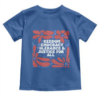 Subtle FDT Toddler T Shirt Freedom Democracy Tolerence and Justice For All
