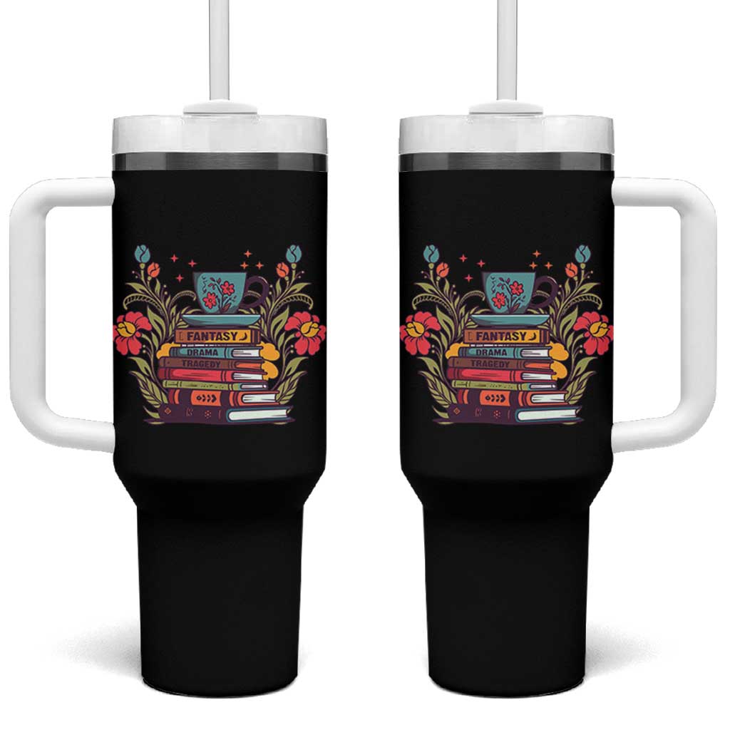 Subtle FDT Tumbler With Handle Fantasy Drama Tragedy Book Lover