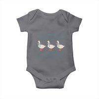 Country Goose 80s Baby Onesie 1980s Geese Blue Bowed Mama Goose