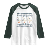Country Goose 80s Raglan Shirt 1980s Geese Blue Bowed Mama Goose