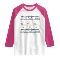 Country Goose 80s Raglan Shirt 1980s Geese Blue Bowed Mama Goose