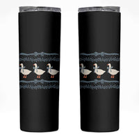Country Goose 80s Skinny Tumbler 1980s Geese Blue Bowed Mama Goose
