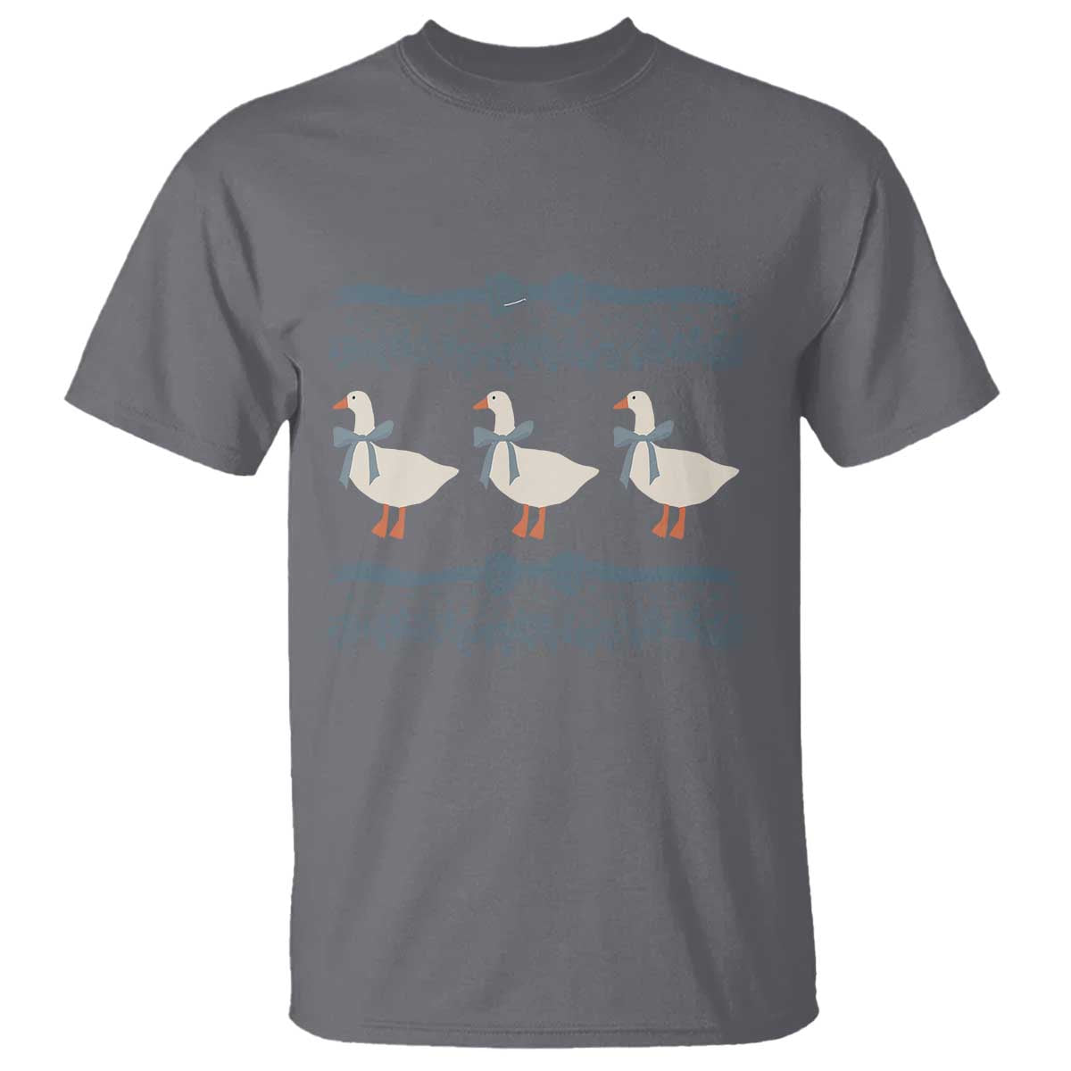 Country Goose 80s T Shirt 1980s Geese Blue Bowed Mama Goose
