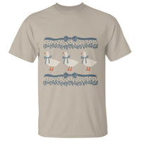 Country Goose 80s T Shirt 1980s Geese Blue Bowed Mama Goose