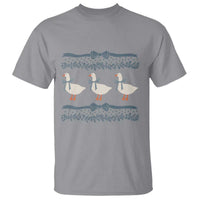 Country Goose 80s T Shirt 1980s Geese Blue Bowed Mama Goose