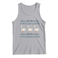 Country Goose 80s Tank Top 1980s Geese Blue Bowed Mama Goose