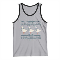 Country Goose 80s Tank Top 1980s Geese Blue Bowed Mama Goose