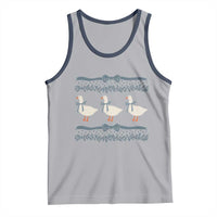 Country Goose 80s Tank Top 1980s Geese Blue Bowed Mama Goose