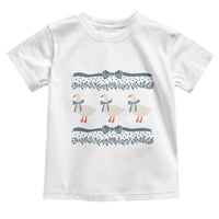 Country Goose 80s Toddler T Shirt 1980s Geese Blue Bowed Mama Goose
