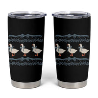 Country Goose 80s Tumbler Cup 1980s Geese Blue Bowed Mama Goose