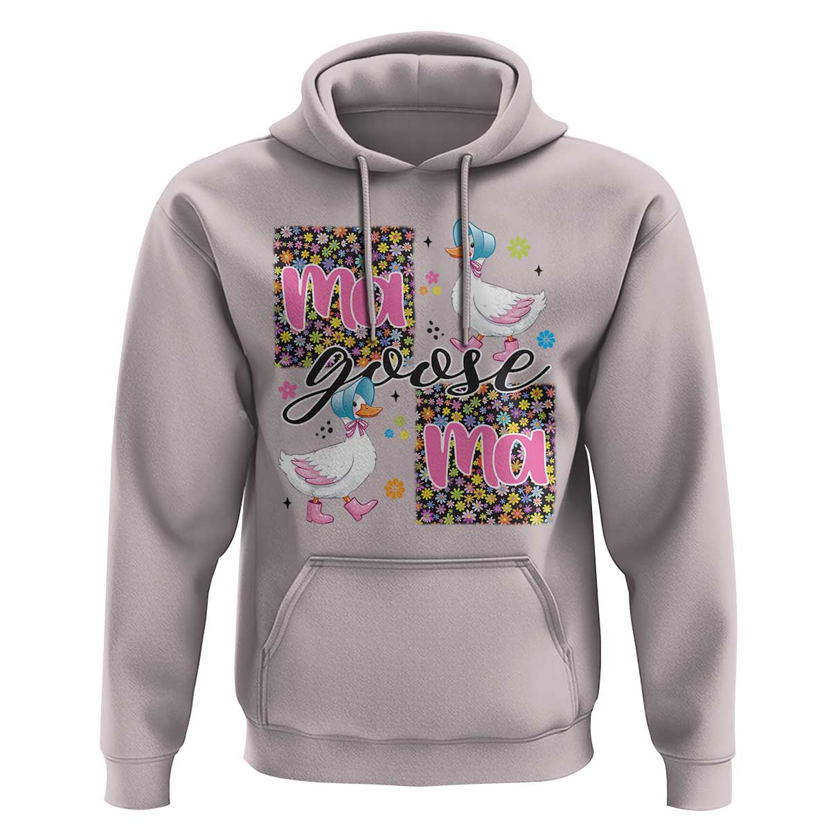 Floral Mama Goose Hoodie Coquette Vintage Aesthetic Geese Mom Mothers Day