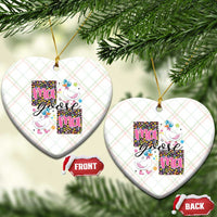 Floral Mama Goose Ceramic Ornament Coquette Vintage Aesthetic Geese Mom Mothers Day - Wonder Print Shop