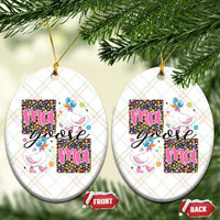 Floral Mama Goose Ceramic Ornament Coquette Vintage Aesthetic Geese Mom Mothers Day - Wonder Print Shop