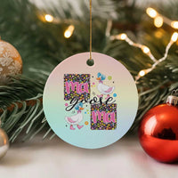 Floral Mama Goose Ceramic Ornament Coquette Vintage Aesthetic Geese Mom Mothers Day - Wonder Print Shop