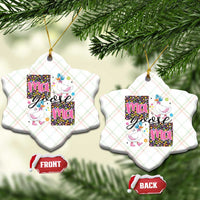 Floral Mama Goose Ceramic Ornament Coquette Vintage Aesthetic Geese Mom Mothers Day - Wonder Print Shop