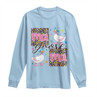 Floral Mama Goose Long Sleeve Shirt Coquette Vintage Aesthetic Geese Mom Mothers Day