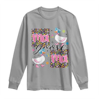 Floral Mama Goose Long Sleeve Shirt Coquette Vintage Aesthetic Geese Mom Mothers Day