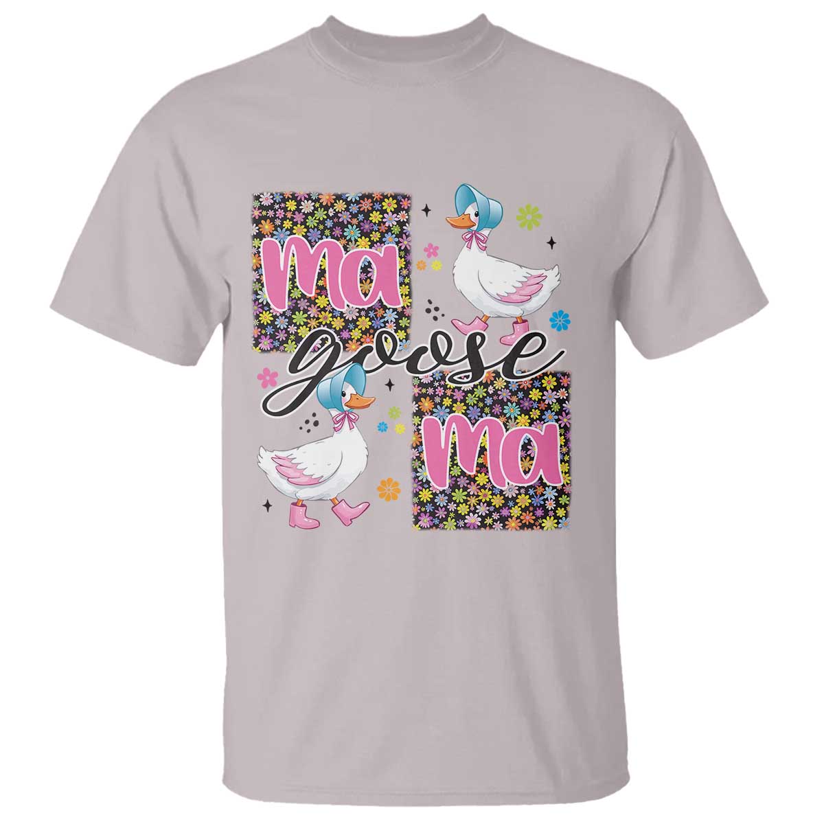 Floral Mama Goose T Shirt Coquette Vintage Aesthetic Geese Mom Mothers Day