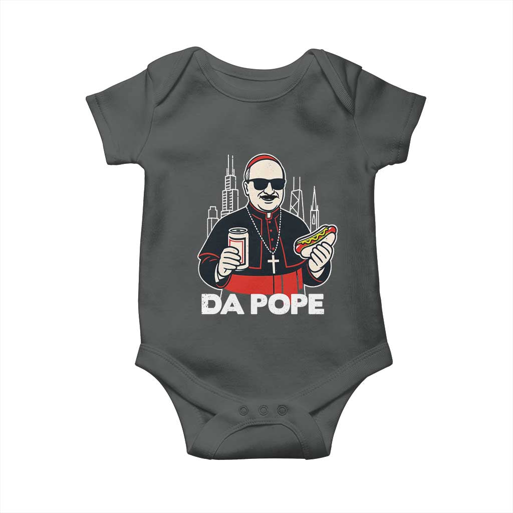 Funny Da Pope Chicago Hot Dog Baby Onesie 267th Pope Leo XIV