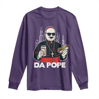 Funny Da Pope Chicago Hot Dog Long Sleeve Shirt 267th Pope Leo XIV