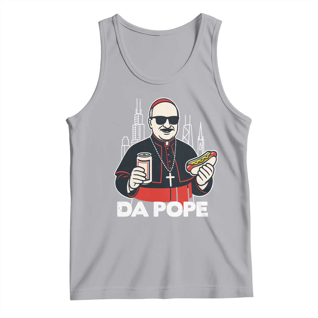 Funny Da Pope Chicago Hot Dog Tank Top 267th Pope Leo XIV
