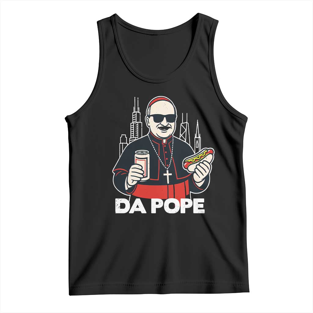 Funny Da Pope Chicago Hot Dog Tank Top 267th Pope Leo XIV