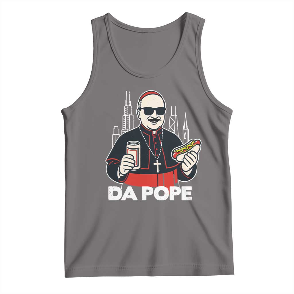 Funny Da Pope Chicago Hot Dog Tank Top 267th Pope Leo XIV