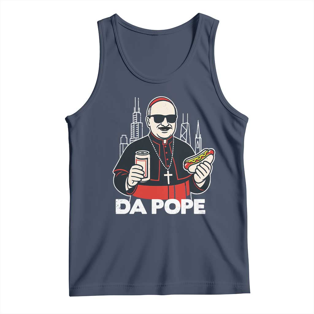 Funny Da Pope Chicago Hot Dog Tank Top 267th Pope Leo XIV