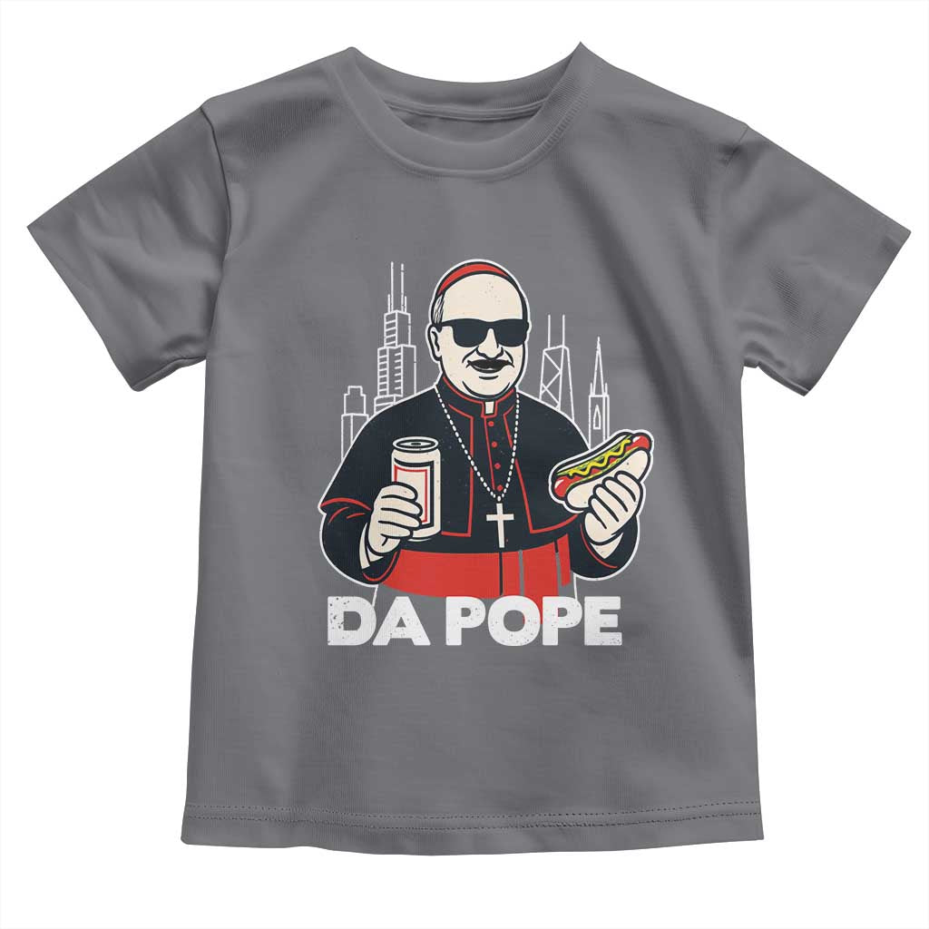 Funny Da Pope Chicago Hot Dog Toddler T Shirt 267th Pope Leo XIV