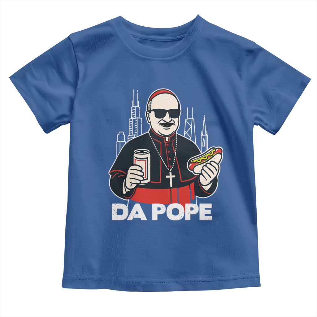 Funny Da Pope Chicago Hot Dog Toddler T Shirt 267th Pope Leo XIV