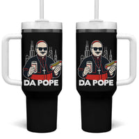 Funny Da Pope Chicago Hot Dog Tumbler With Handle 267th Pope Leo XIV