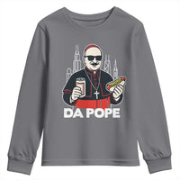 Funny Da Pope Chicago Hot Dog Youth Sweatshirt 267th Pope Leo XIV