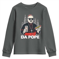 Funny Da Pope Chicago Hot Dog Youth Sweatshirt 267th Pope Leo XIV